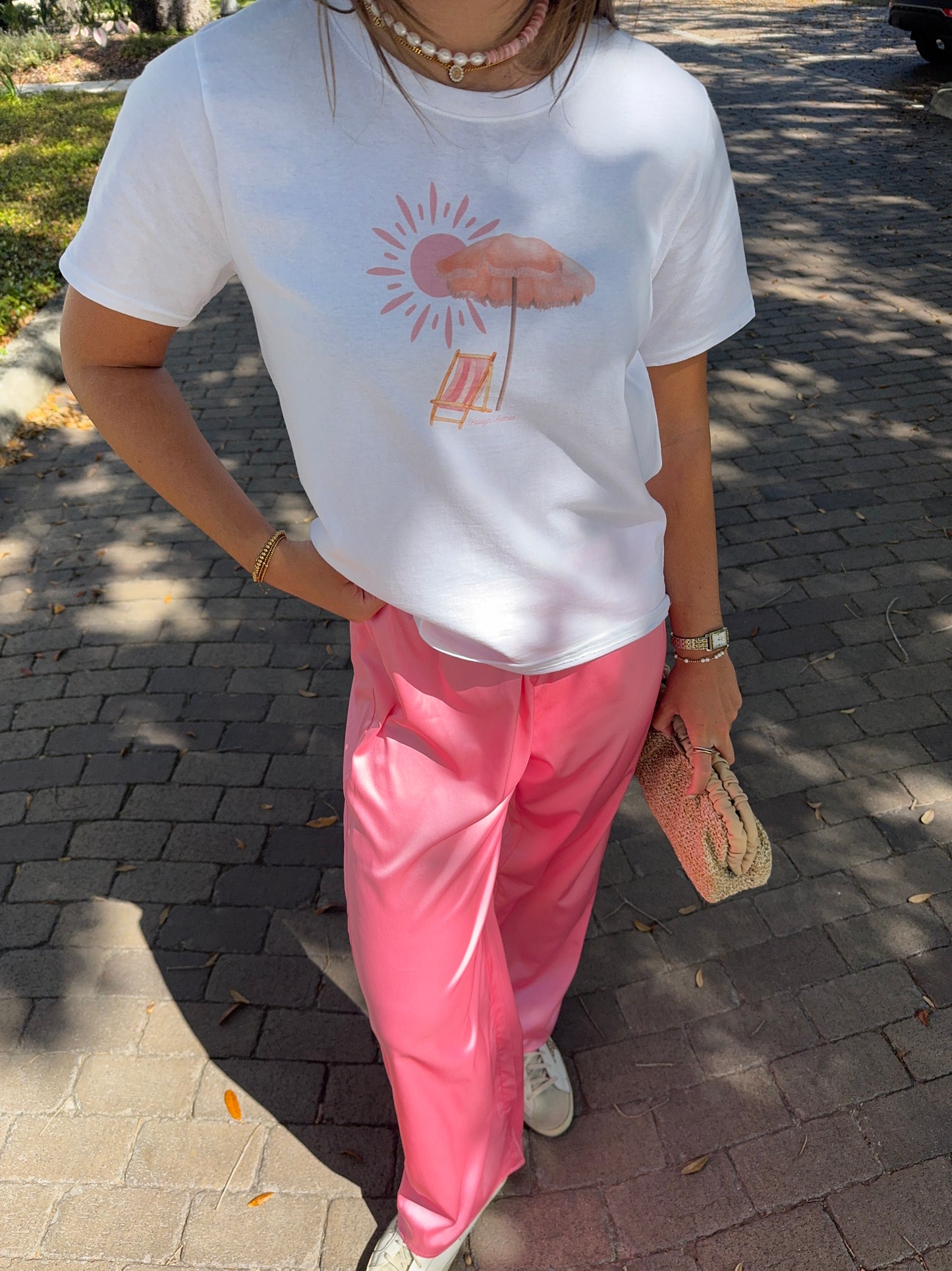 Bubble Gum Pink Shine Pant