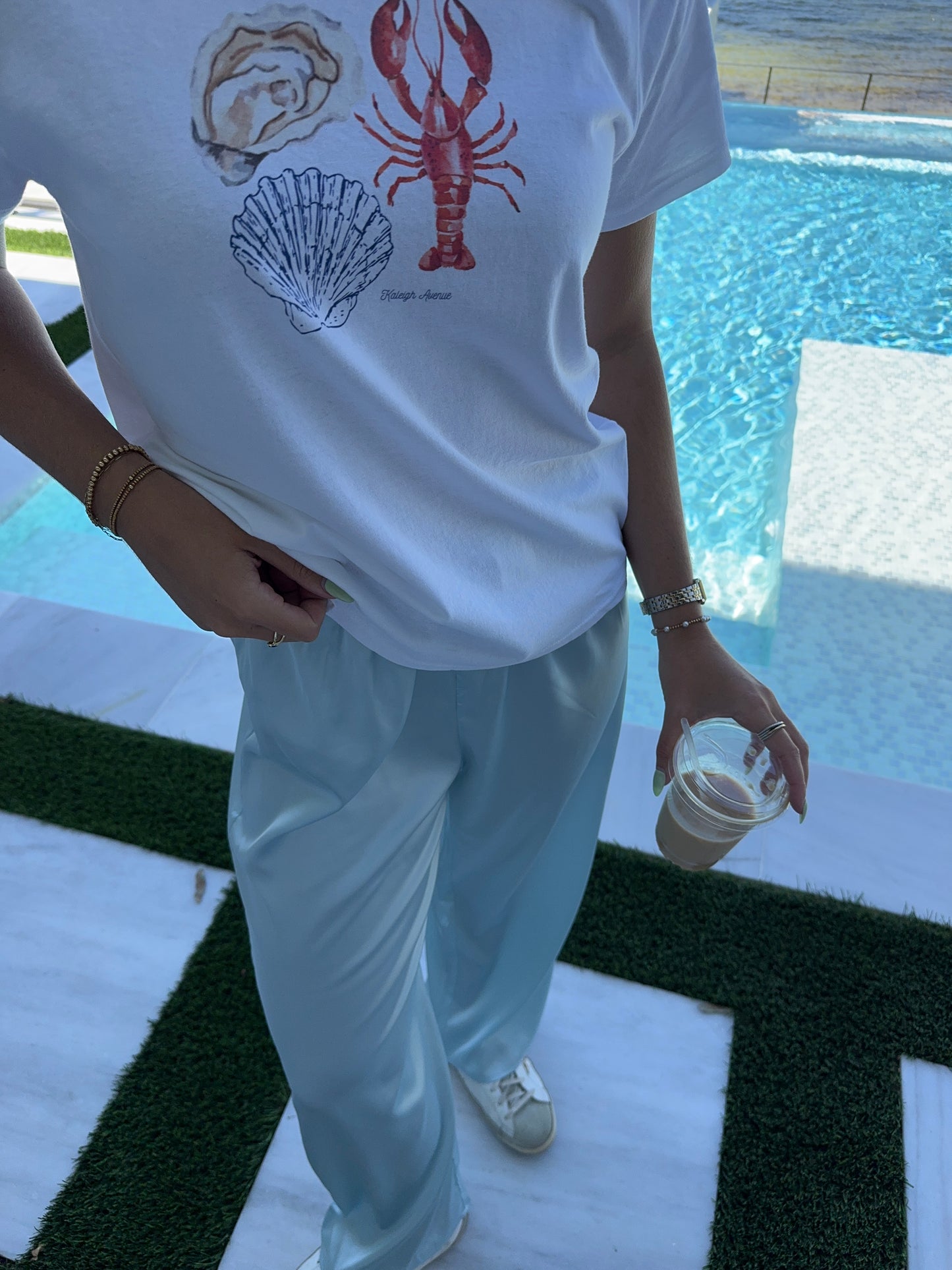Sky Blue Shine Pant