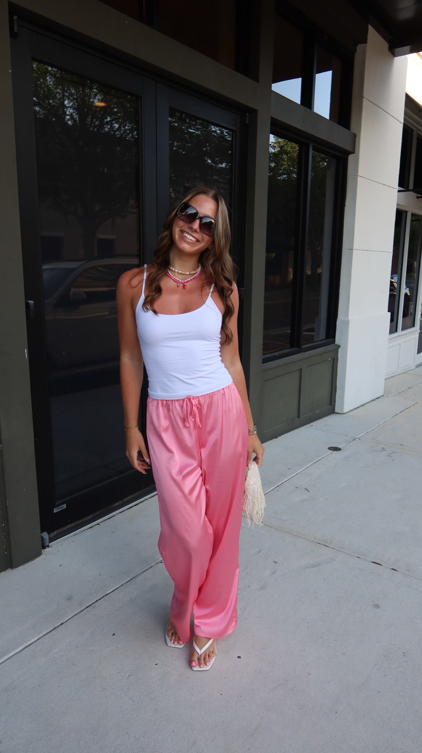 Bubble Gum Pink Shine Pant