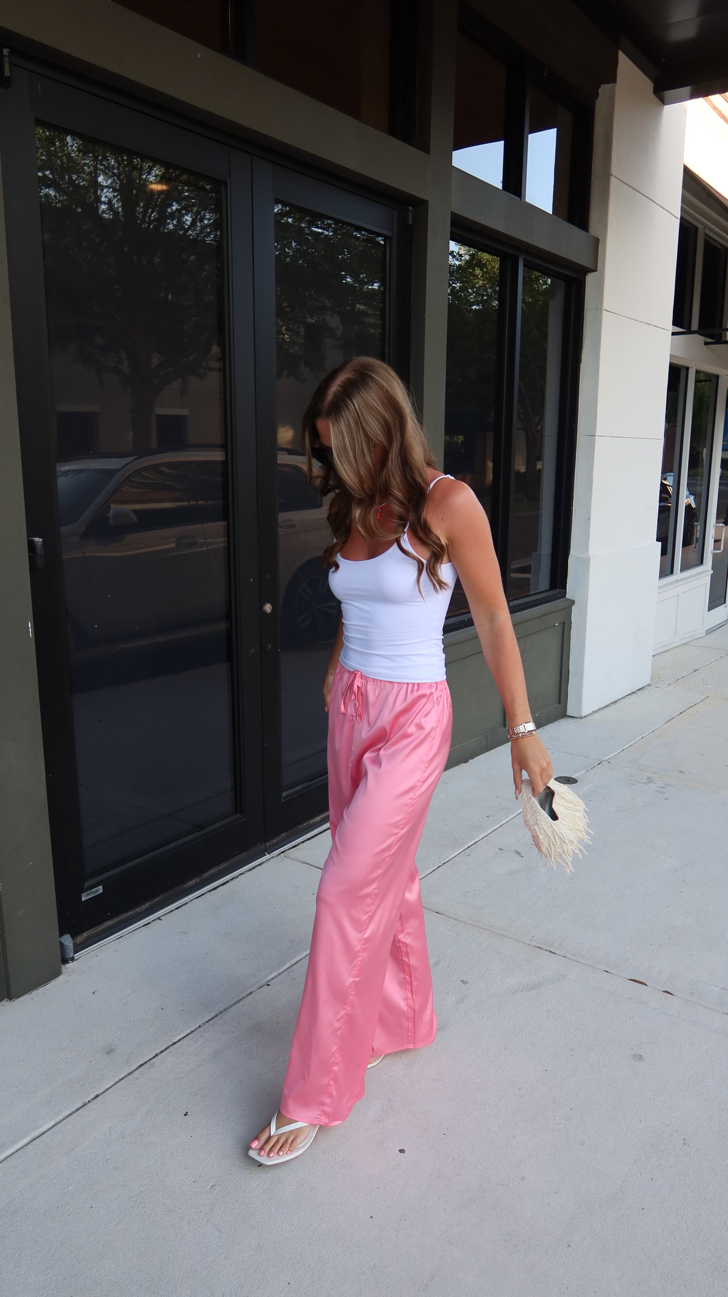 Bubble Gum Pink Shine Pant